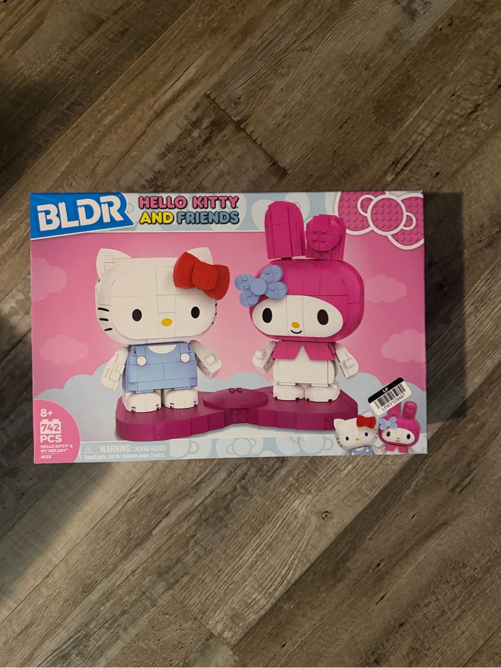 BLDR Hello Kitty & My Melody Building Set 742 Pieces Sanrio 8+
